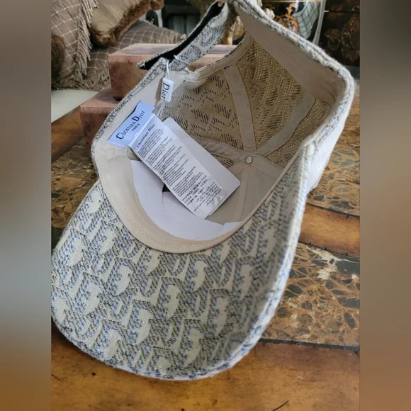 Dior Beige Monogram Cap - Picture 3 of 4